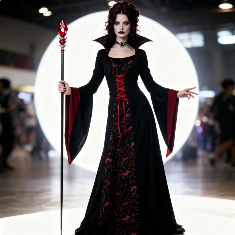 Robe Reine Vampire Gothique – photo 3