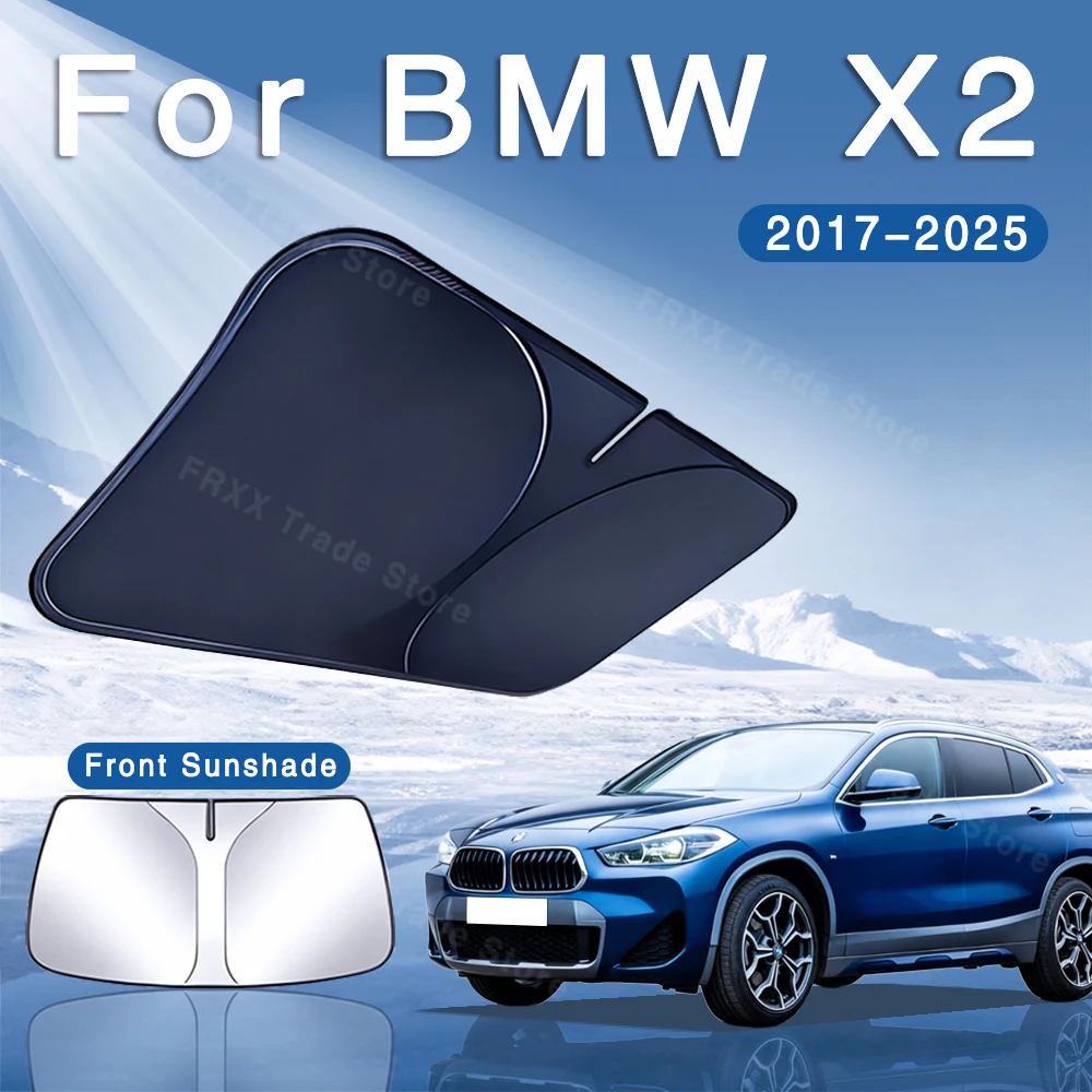 Per BMW X2 2017~2025 2018 2019 Parasole Pieghevole per Parabrezza Anteriore, Isolamento Termico, Raffreddamento Estivo, Accessori Auto