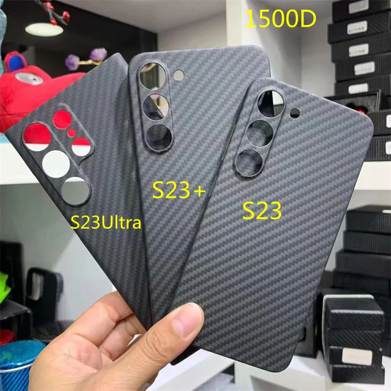 Carbon Fiber Case for Samsung Galaxy S23 Ultra Aramid Fiber Cover For Galaxy S23 Ultra S23  S23 Plus Phone Cover