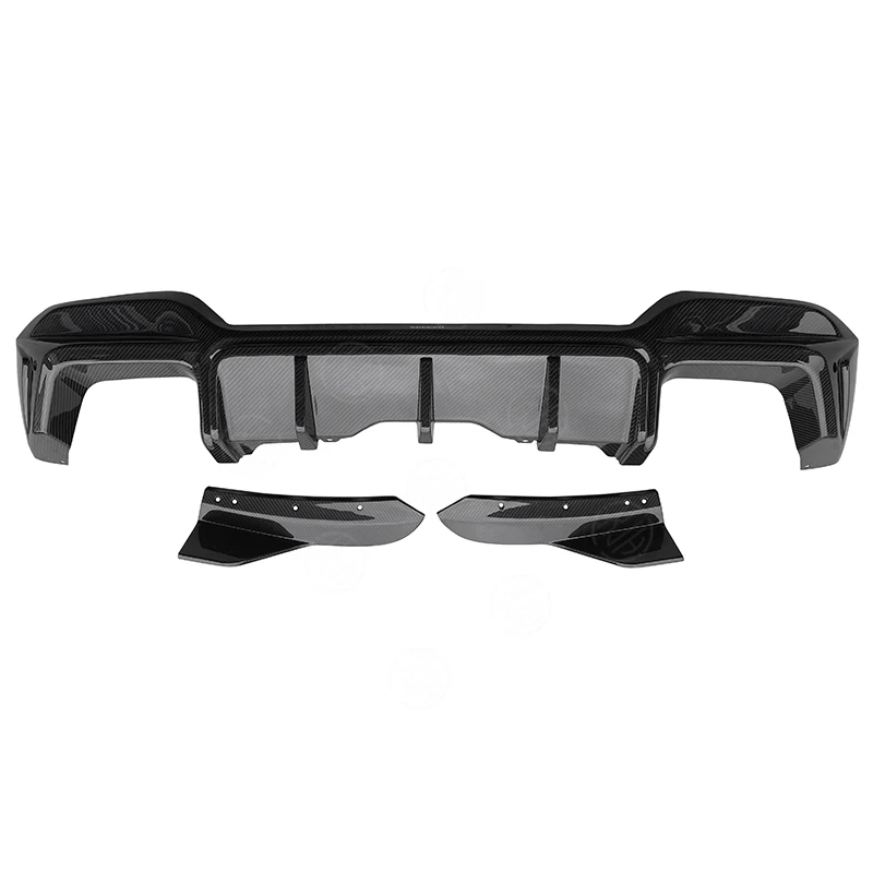 Carbon Fiber Car Rear Bumper Lip Diffuser Spoiler Flaps Apron Parts For BMW X3M F97 2022+ Upgrade Body kit