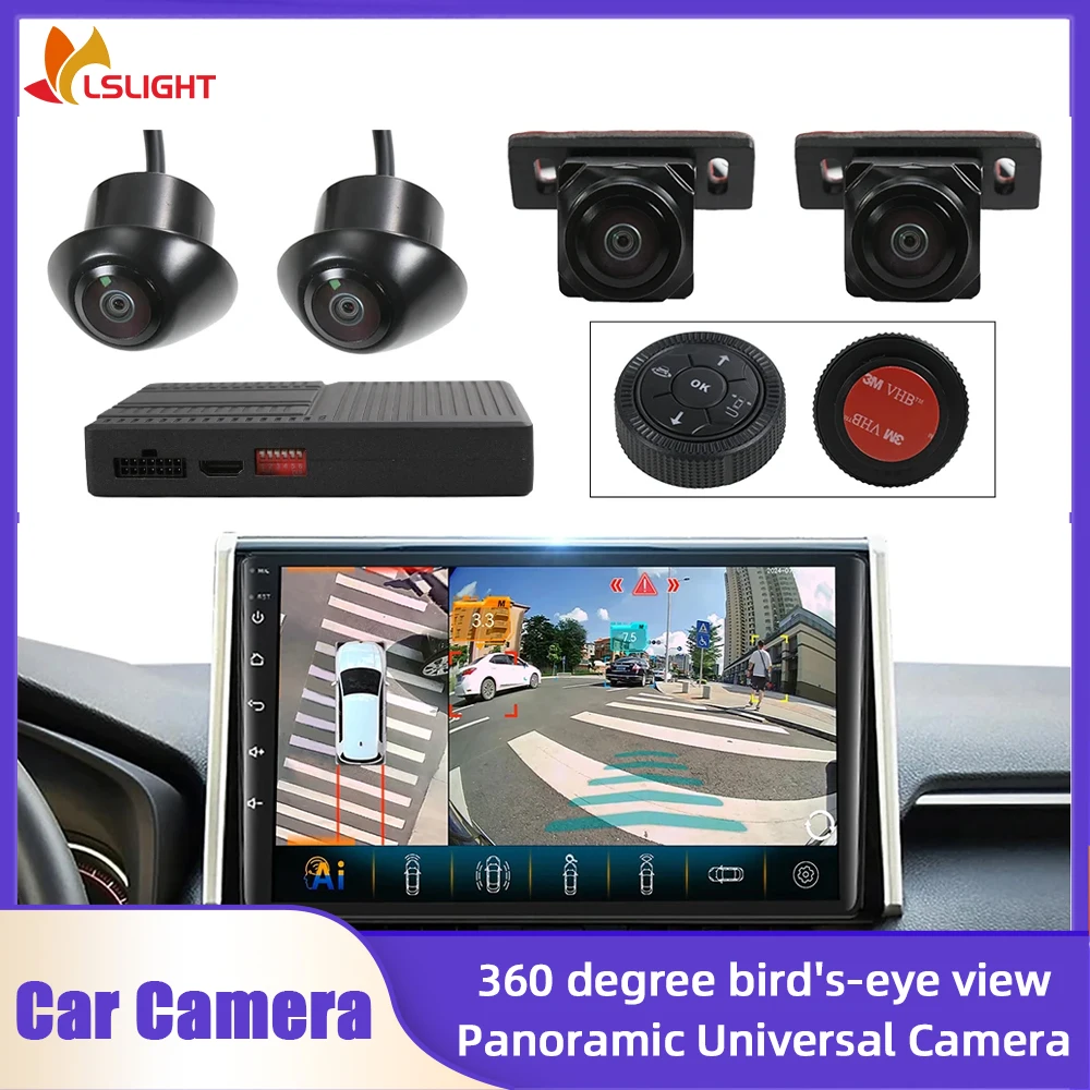 3D 360° Car Camera …