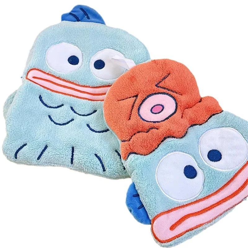 

Anime Hangyodon Kids Handkerchief Cute Cartoon Family Absorbent Coral Towel Quick Drying Bathroom Handkerchief