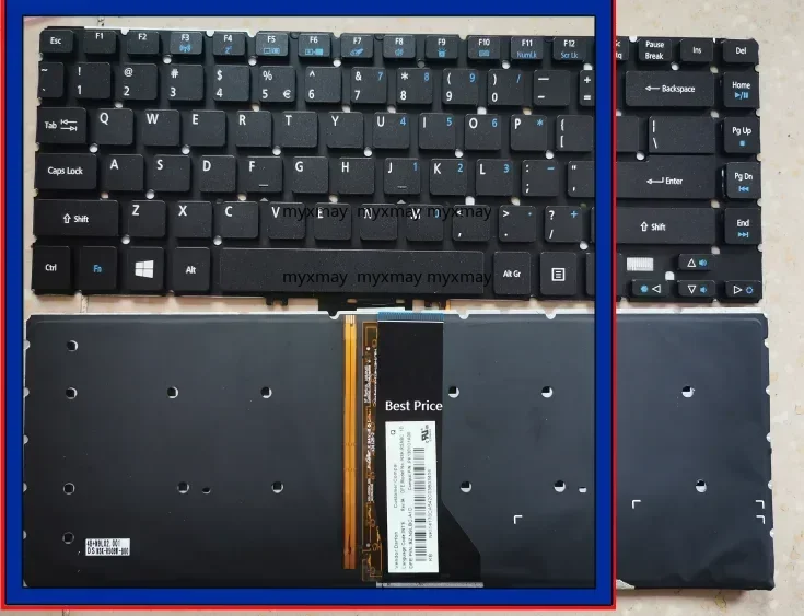 

НОВАЯ клавиатура с подсветкой для Acer Aspire R7-571 R7-571G R7-572 R7 572 R7-572G R7 571 571G V5MM1 MS231