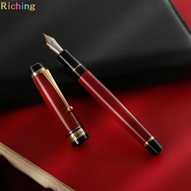 Pilot Namiki Custom845 FKV-5MR Black/Red 18K Fountain Pen, High Stability, Smooth and Smooth Writing, Office & School Supplies