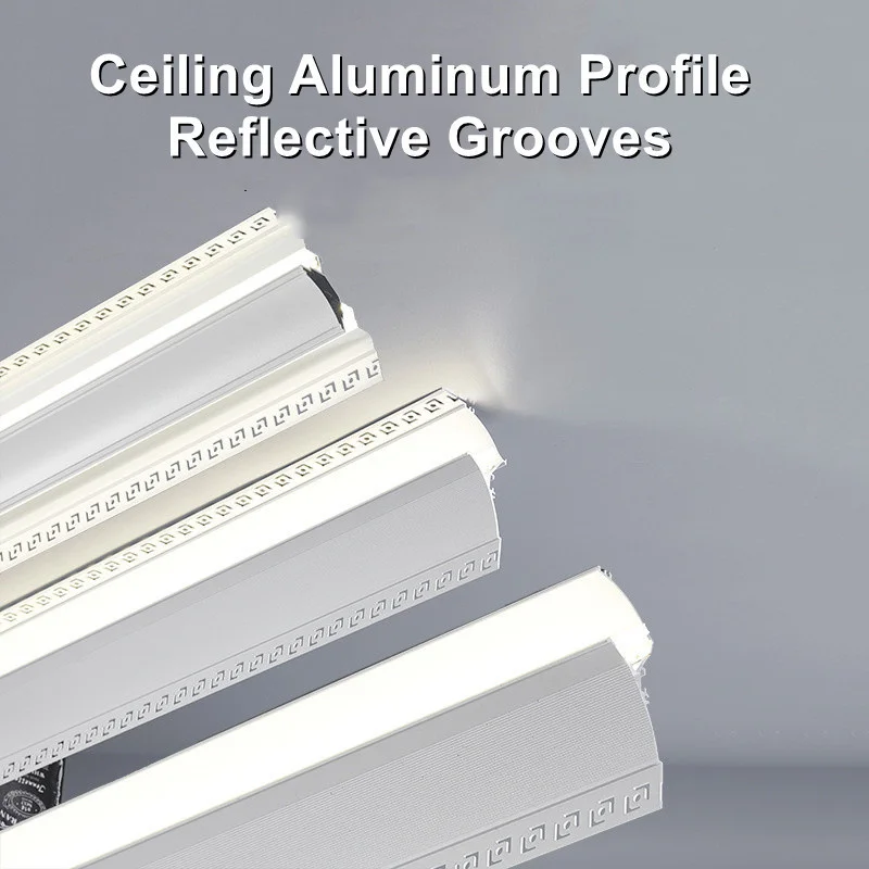 

Embedded Led Profile Aluminum White Ceiling Linear Room Decoration Backlight Indoor Atmosphere Lighting Fixture Hard Strip Light