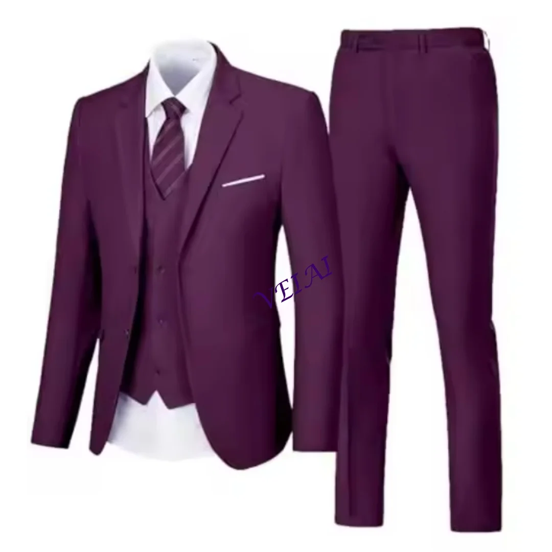 

Мужской классический костюм-двойка с двумя пуговицами: пиджак и брюки для свадьбы, деловых мероприятий, выпускного вечера. Отличный подарок для мужчины.