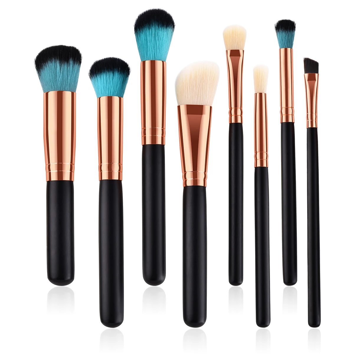 

8pcs Eye Makeup Brush Set Women Eyeshadow Professional Bamboo Handle Long Lasting Soft Nylon Hair Daily Use Gift