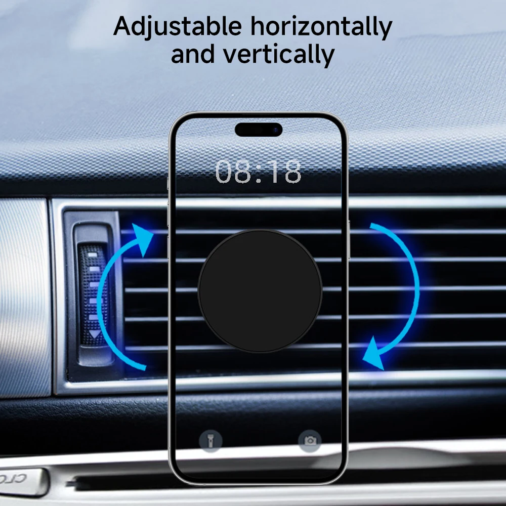 Universal Magnetic Car Phone Holder Accessories For Magsafe 360° For iPhone 15 14 13 ProMax Xiaomi Samsung Strong Magnet Holder