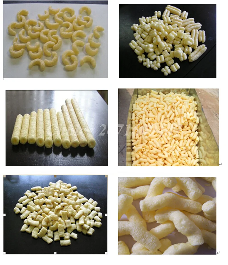 6 Mold Corn Snack Food Extruder Rice Puff Corn Puff Extruder Machine Corn Snack Extrusion Maker