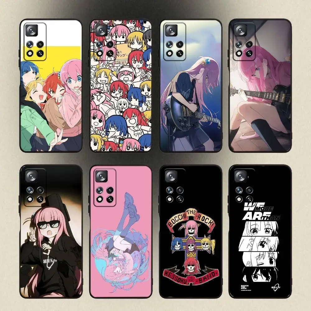 

Bocchi the Rock Hitori Phone Case For Samsung Galaxy A 91,80,73,72,53,52,51,22,5G,Plus,J,Note Soft Black Cover