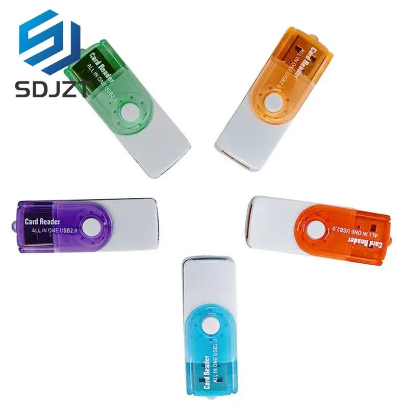 High Speed Multi-Function USB Card Reader 4 In 1 For MS MS-PRO TF Micro Memory Card Smart Reader