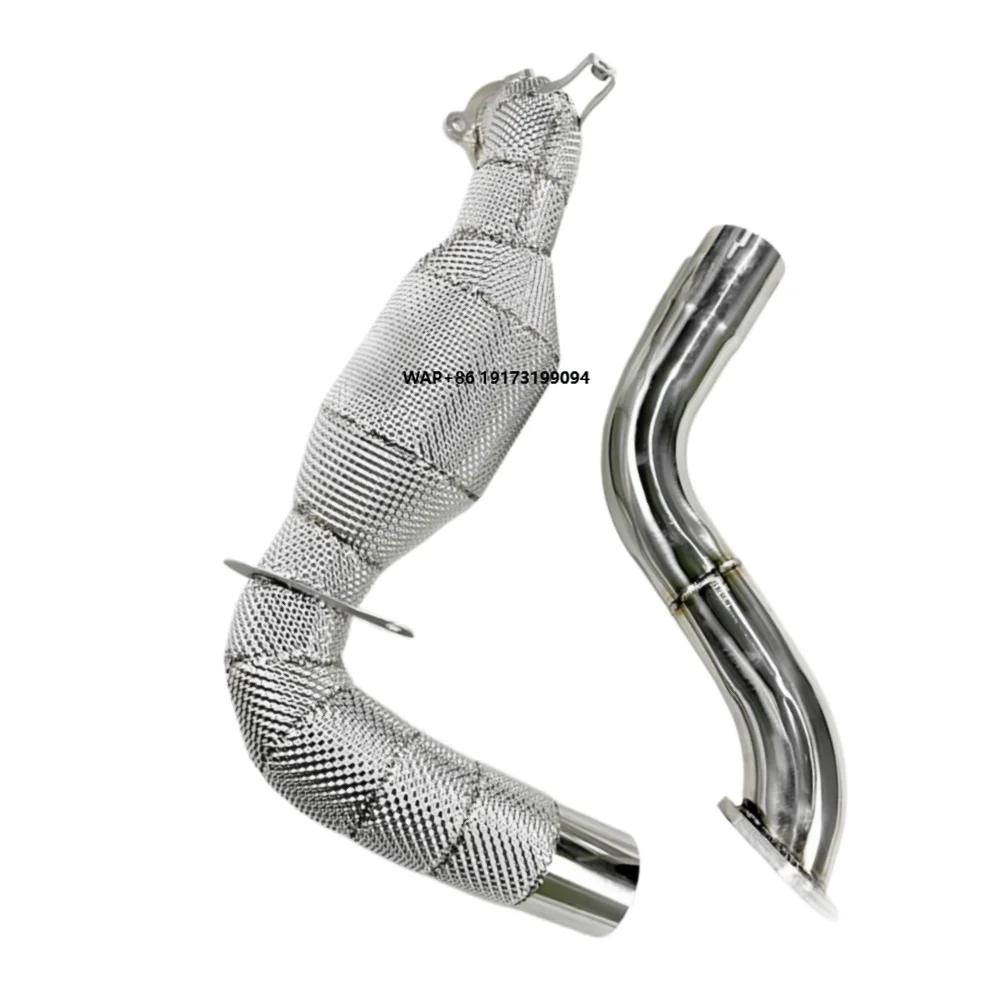 

Factory Custom Sports Downpipe for A260 2.0T Exhaust Pipes Catalytic Converter with Heat Shield