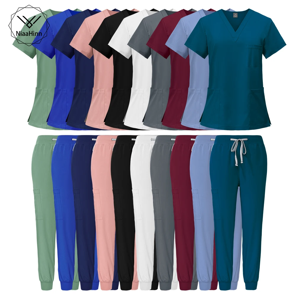 

Veterinary Doctors Scrubs Uniform Women Men Clinical Nurse Clinic Work Wear Suit Wholesale Surgical Gown Dental Veterinary Scrub