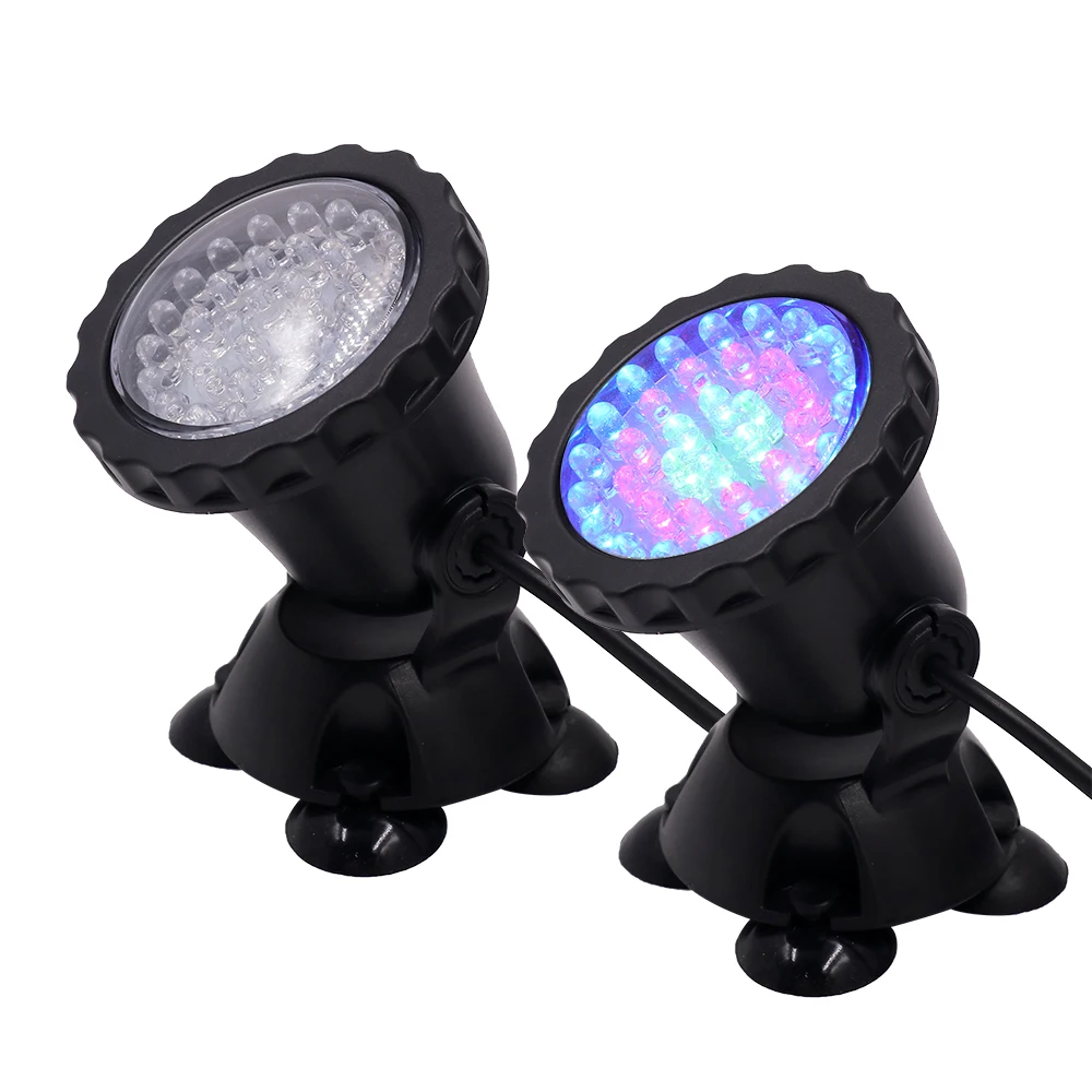 IP68 Waterproof LED Underwater Light 12V RGB Spotlight Swiming Pool Lamp with Remote Control Decorative Spot Lights