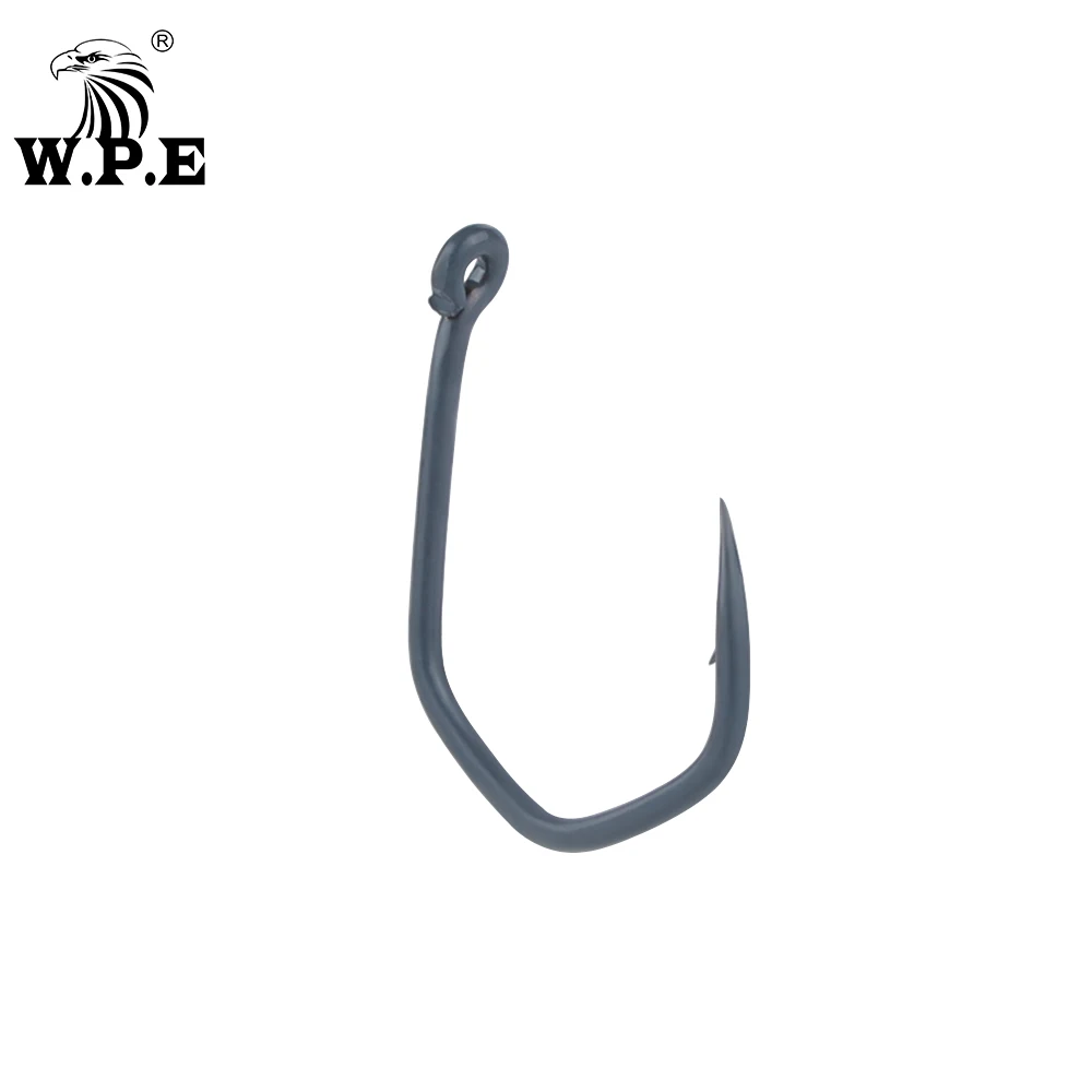 

W.P.E 10pcs/20pcs/30pcs Coated Fishing Hook Size 1#-6# Carp Fishing Hook High Carbon Steel Barbed Fish Hook Fishing Tackle Pesca