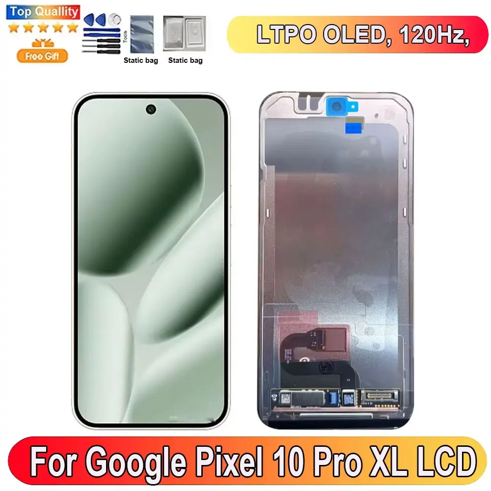 6.8''120Hz For Google Pixel 10 Pro XL LCD Display Screen Touch Panel Digitizer Replacement Parts Pixel 10 Pro XL WithFingerprint