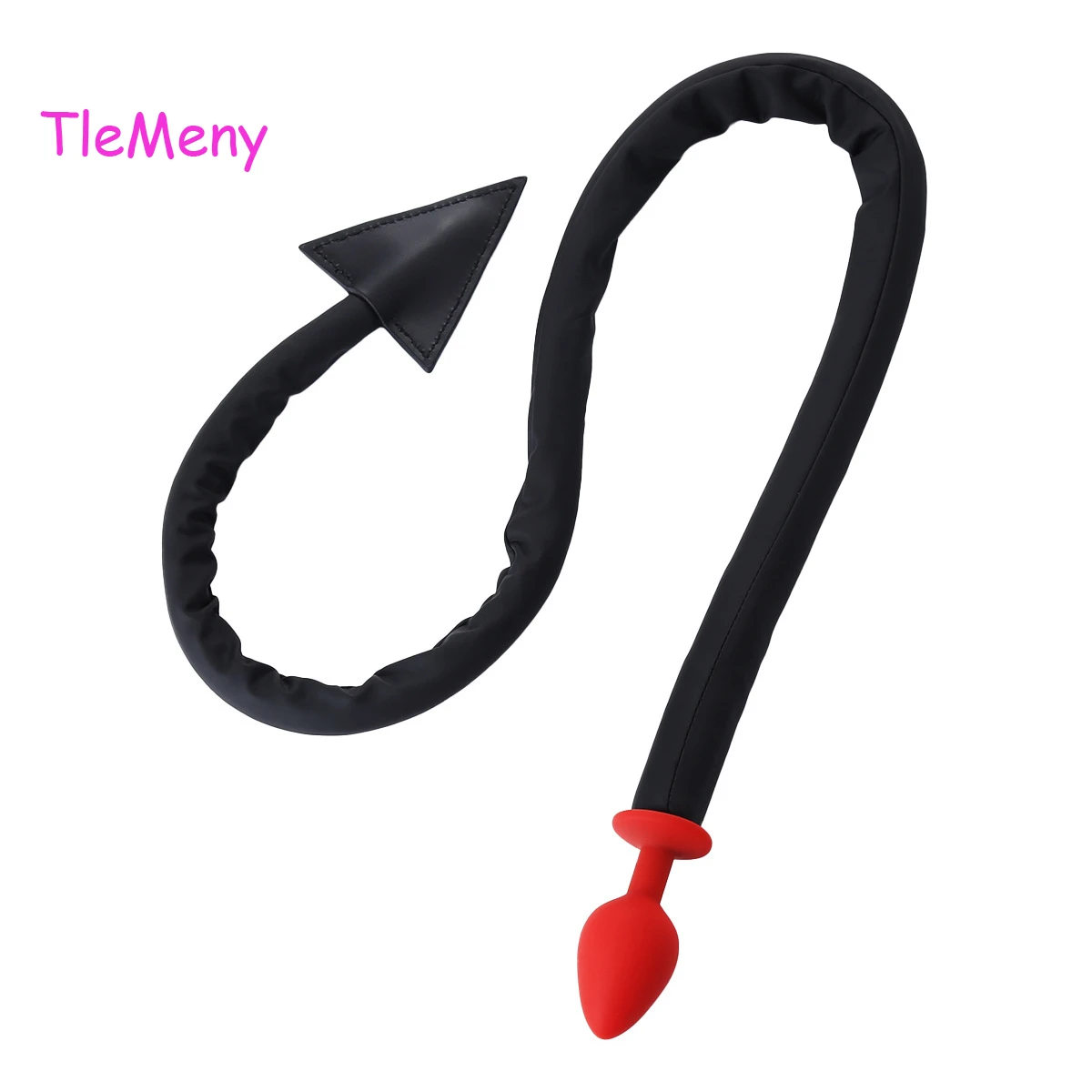 

TleMeny Black Devil Anal Plug Whip Silicone Butt Plug Tail Cosplay Plugtail 109cm Sex Whip Tail Adult Games Sex Toys For Couples