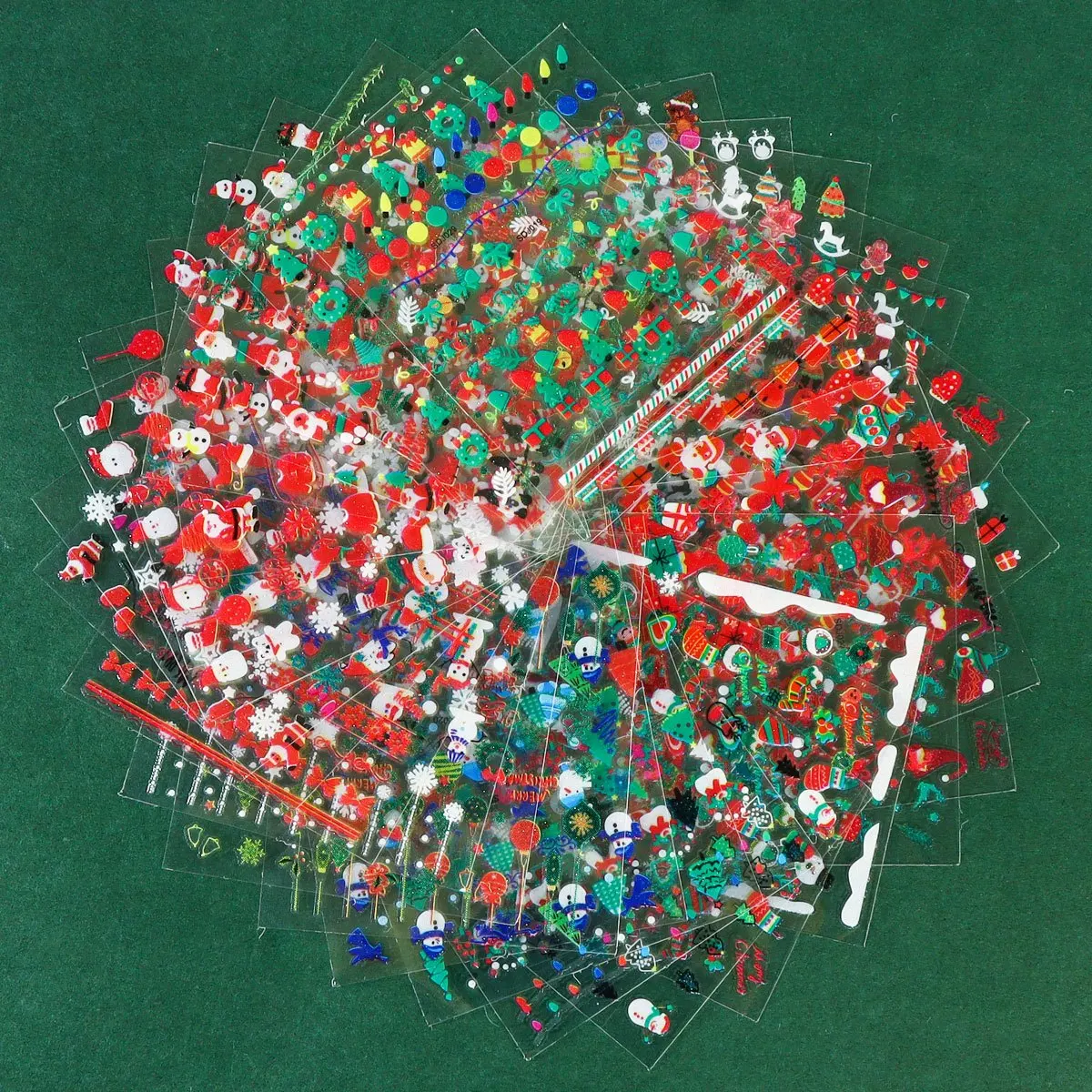 30 ورقة عيد الميلاد مسمار الفن ملصقات جو عيد الميلاد الشتاء البلاستيك ملصقات الزخرفية ذاتية اللصق، تتميز رقاقات الثلج #1