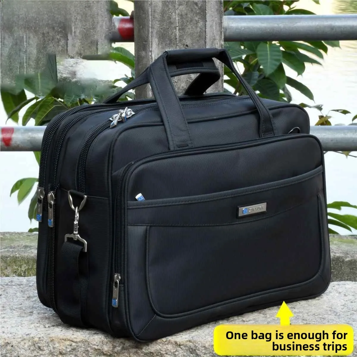 

Large Capacity Oxford Cloth Business Laptop Bag Men's Briefcase Handbag for Travel Work Computer Bag Casual Crossbody Bag