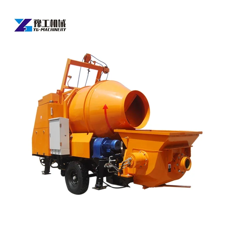 Building Machine Concrete Pumping Capacity 30m3/h Mobile Concrete Mixer With Pump For Sale Concrete Mixer