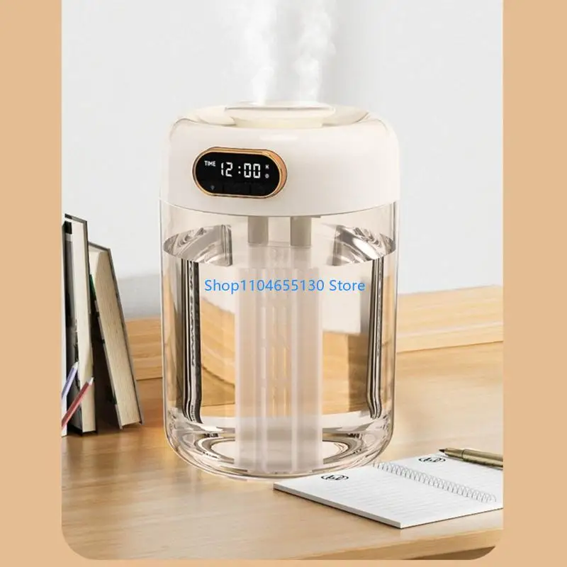 جهاز ترطيب يعمل بالتحكم الصوتي بتقنية الرش المزدوج 2.6 لتر 4 لتر صهريج مياه PM2.5 مرشح طريقة نوم هادئة #4