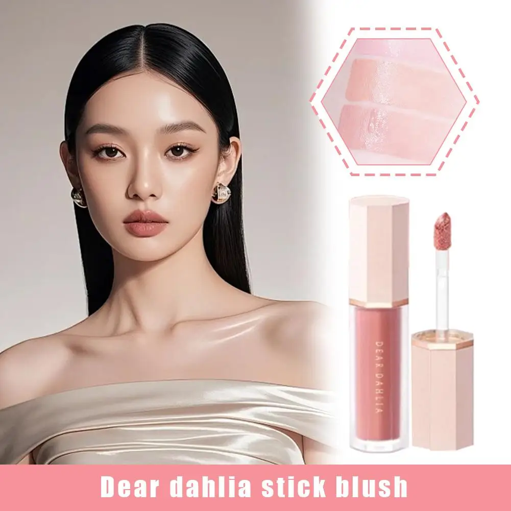 บลัชออนเนื้อลิควิด Dear Dahlia กันน้ำ ใช้ได้หลายแบบ บำรุงผิวหน้า บลัชออนแบบแท่ง ให้แก้มดูเป็นธรรมชาติ บลัชออนน่ารักสไตล์เกาหลี