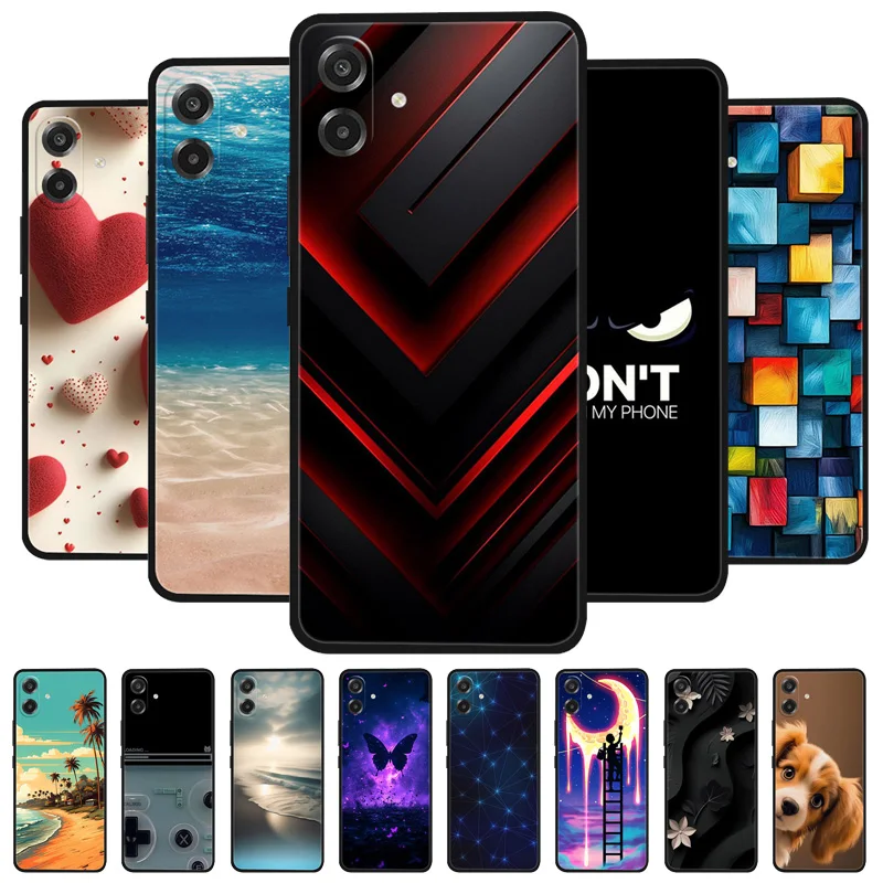 Funda para Samsung Galaxy A07 4G, Carcasa para Samsung A07 con estampado de flores, fundas de silicona suave para Samsung A07 A 07 Coque Fundas