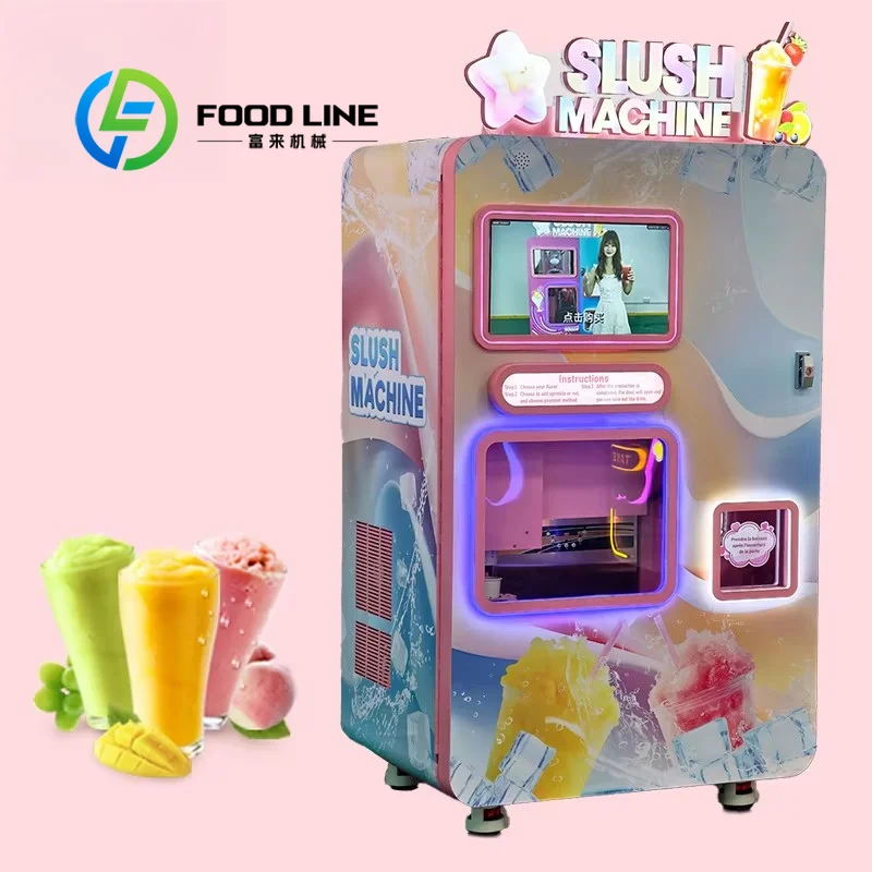 Self Monitoring Slushie Vending Machine Smart Sensor Detect And Send Reminder Alert For Timely Raw Material Supplement