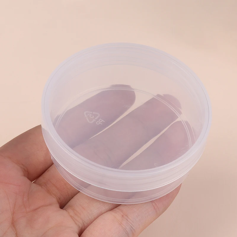 

Transparent Circular Box With Cover Cosmetics Puff Storage Box Beauty Face Care Tool Makeup Case Travel Accessories Container