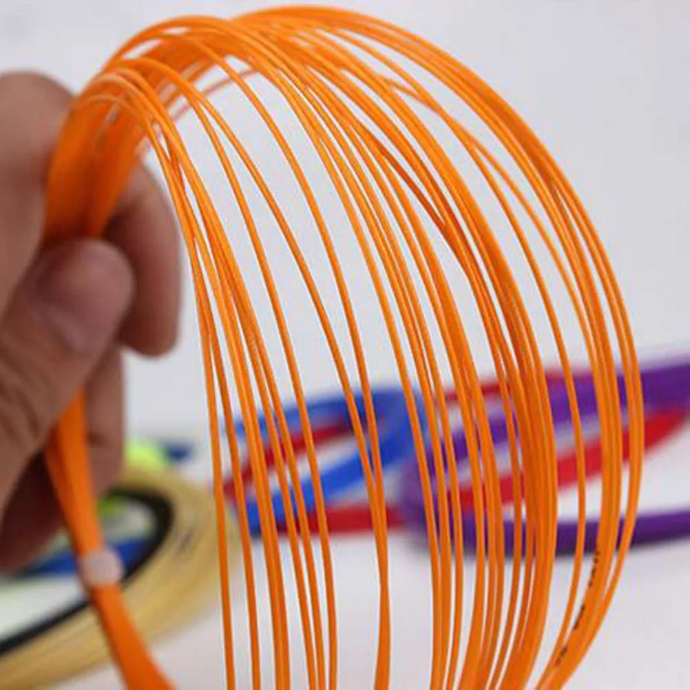 

10pcs Premium Badminton Racket String High Elastic Durable Replacement Mixed Color -Resistant Shuttlecock Lines