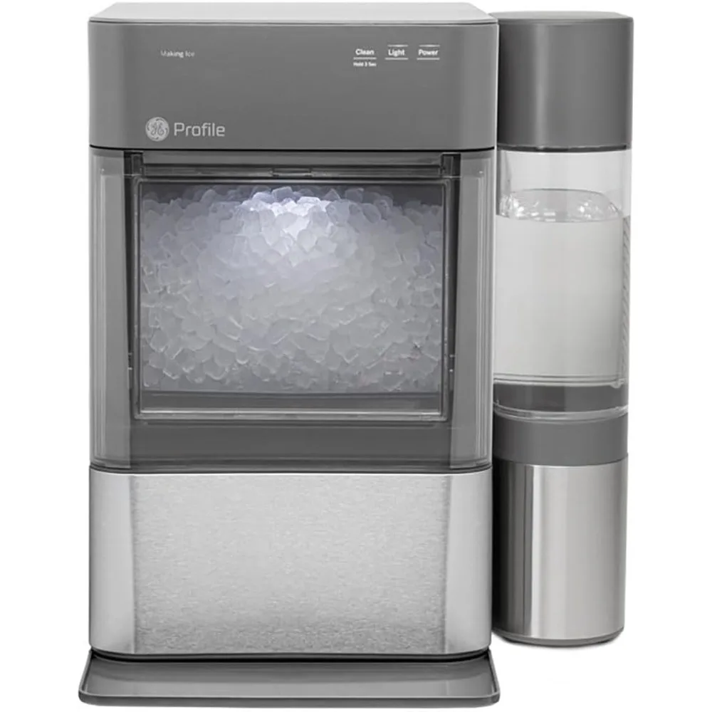 

1 Gallon Tank, Chewable Crunchable Countertop Nugget Ice Maker, Scoop included, 38 lbs in 24 hours, Pellet Ice Machine