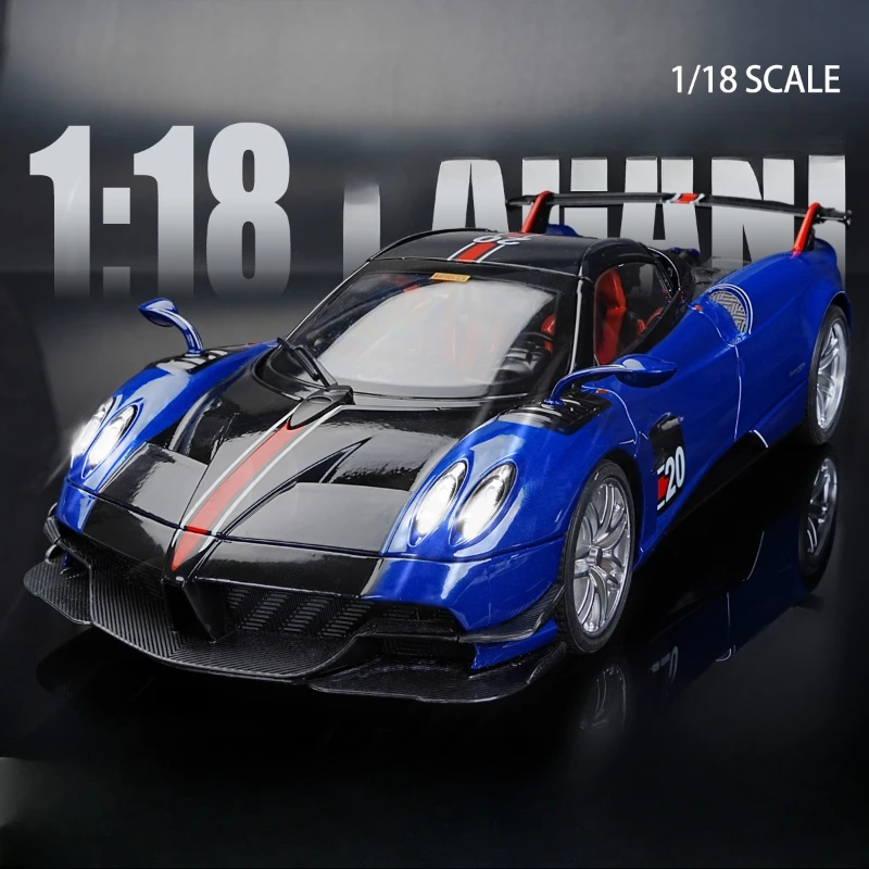 

Масштабная модель спортивного автомобиля Huayra BC 1:18, литая под давлением, из металла, коллекционная, детская игрушка, подарок