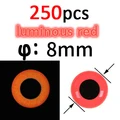 250pcs red 8mm