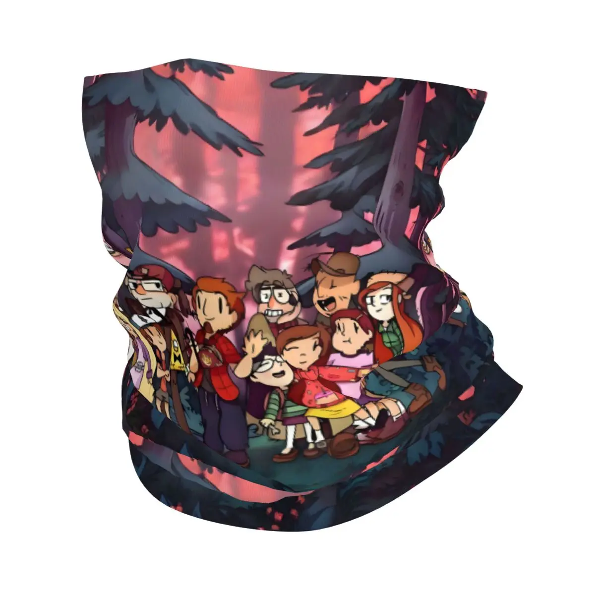 

Cartoon Gravity Falls Bandana Neck Warmer Women Windproof Wrap Face Scarf for Ski Anime Kawaii Comedy TV Series Gaiter Headband