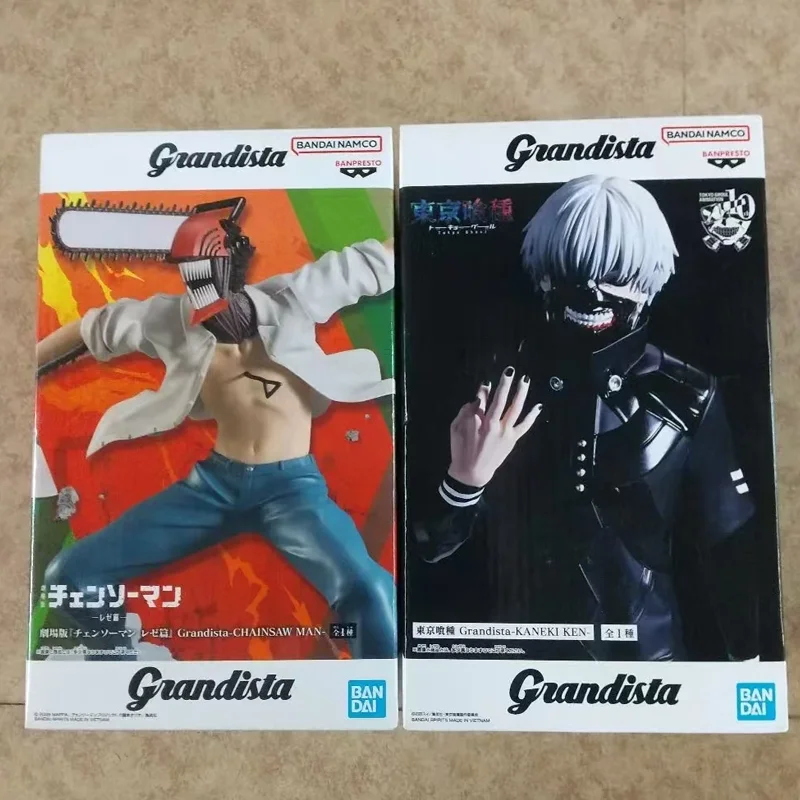 

in stock Genuine BANDAI BANPRESTO Chainsaw Man Grandista Denji and Reze PVC18cm Anime Figure Model Desktop ornament Toy Gifi