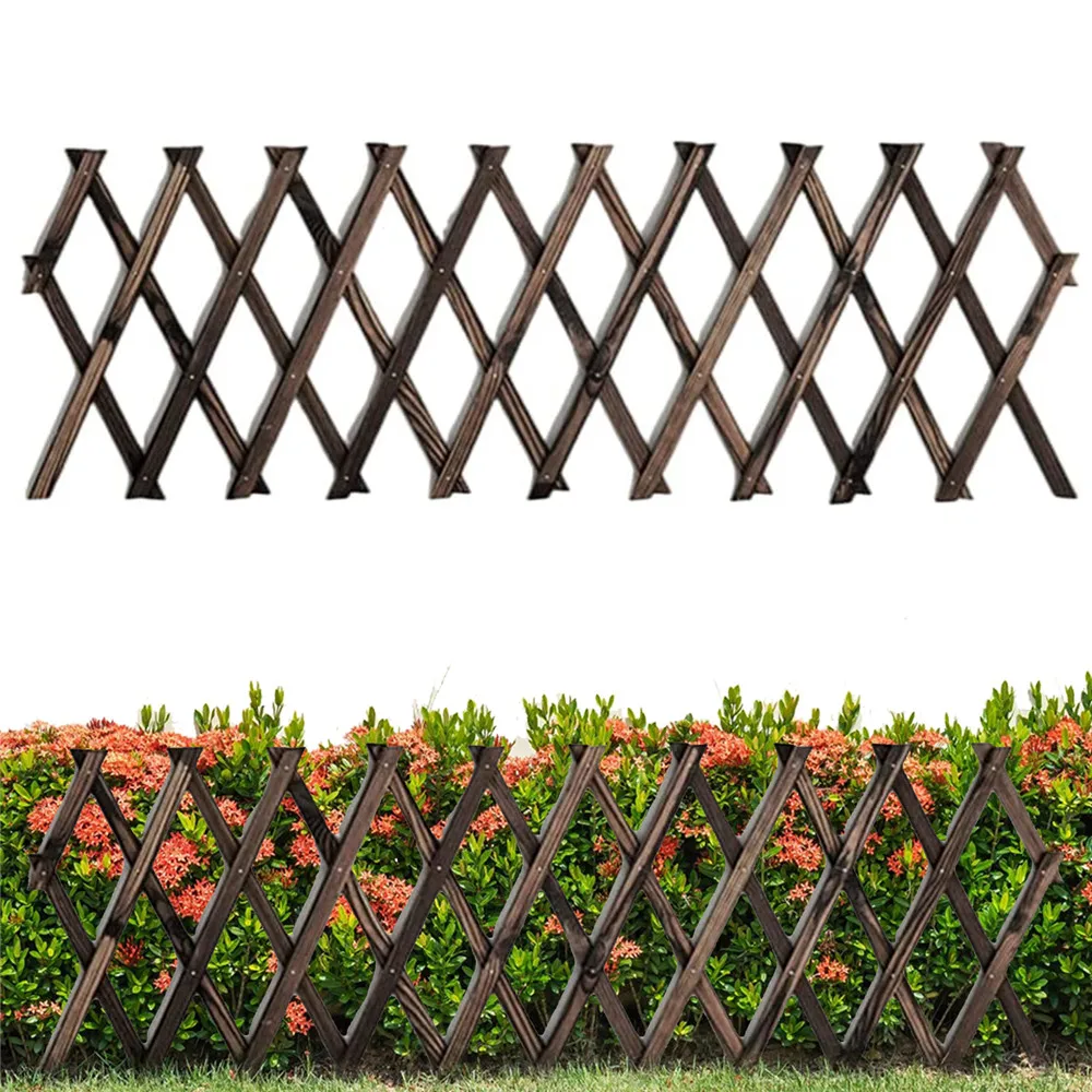 Garden Expanding Wooden Trellis Expandable Trellises Aluminum Riveted Each Piece Expands to 200cm x 30cm Climbing Plants Support