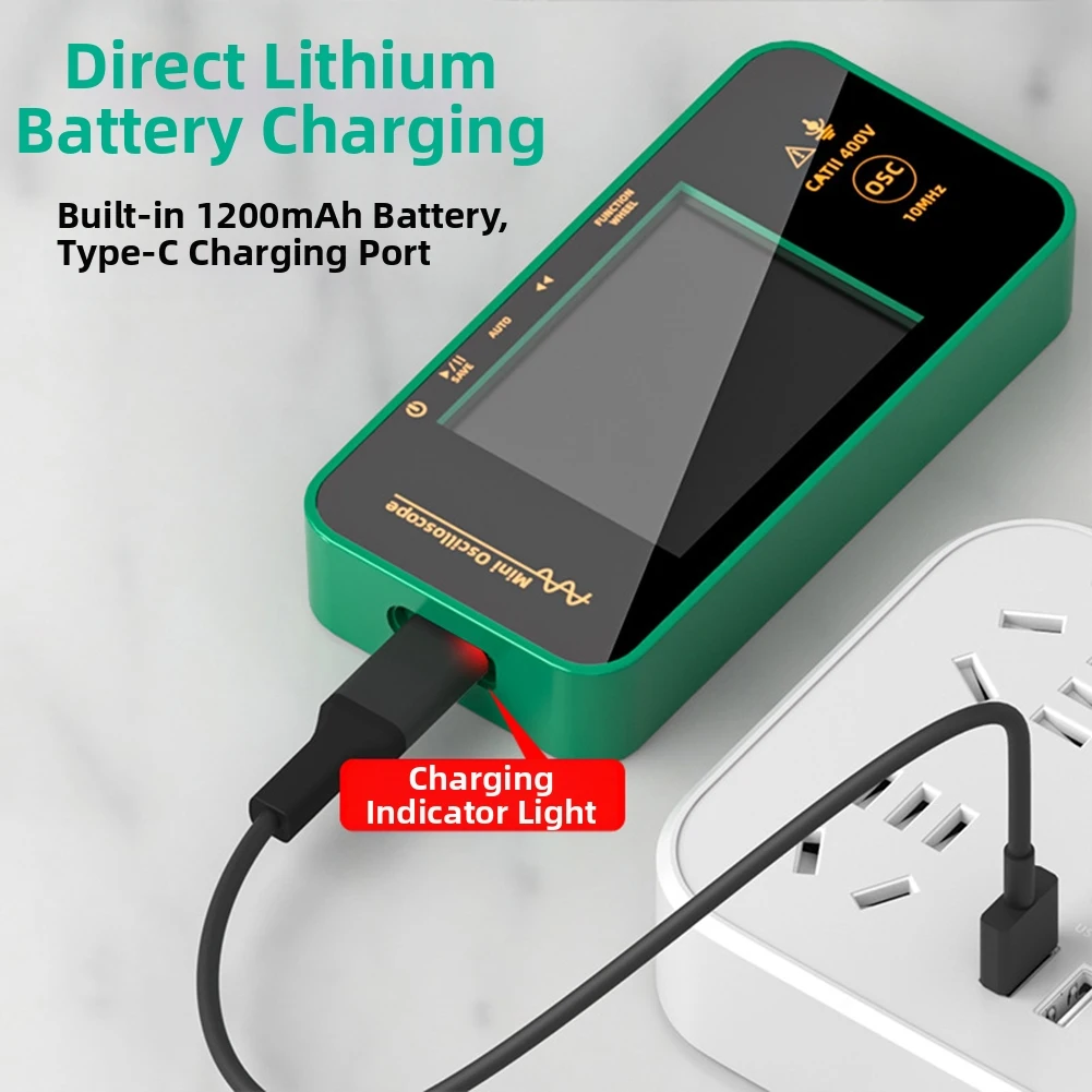 FY02 راسم الذبذبات المحمول متعدد الوظائف 10 ميجا هرتز راسم الذبذبات الصغير عالي الدقة لملحقات أداة قياس الاختبار #4