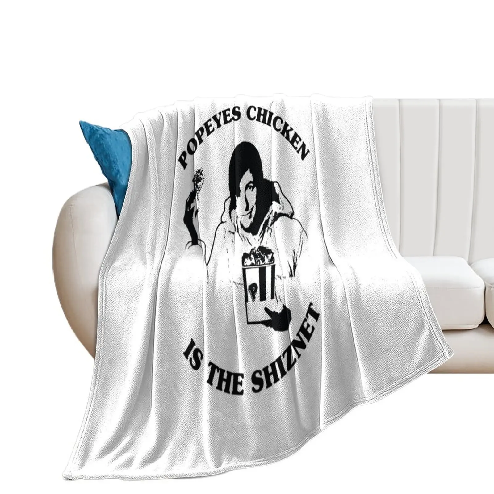 

Little Nicky - POPEYES CHICKEN - Adam Sandler (English) Classic T-Shirt Throw Blanket christmas gifts Furrys Blankets