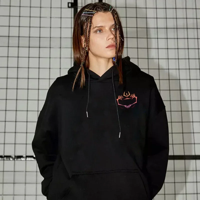 Ryoumen Sukuna anime grafico stampato con cappuccio jujutsu Kaisen uomo donna felpe con cappuccio plus size felpa Harajuku pullover unisex