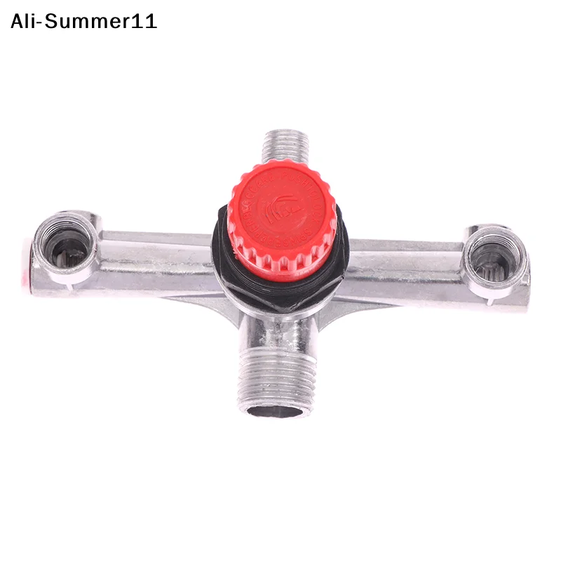 【RV】1PC Regulator Valve Double Outlet Tube Air Compressor Switch Pressure Regulator Valve Fitting Part Piston Air Compressor