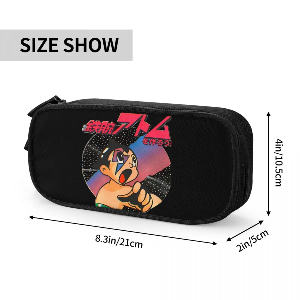 Astro Boy Astroboy Anime Pencil Case, Creative Pencil Pouch, Pen Box, Kids Big Capacity Bags, Students School Zipper Papelaria