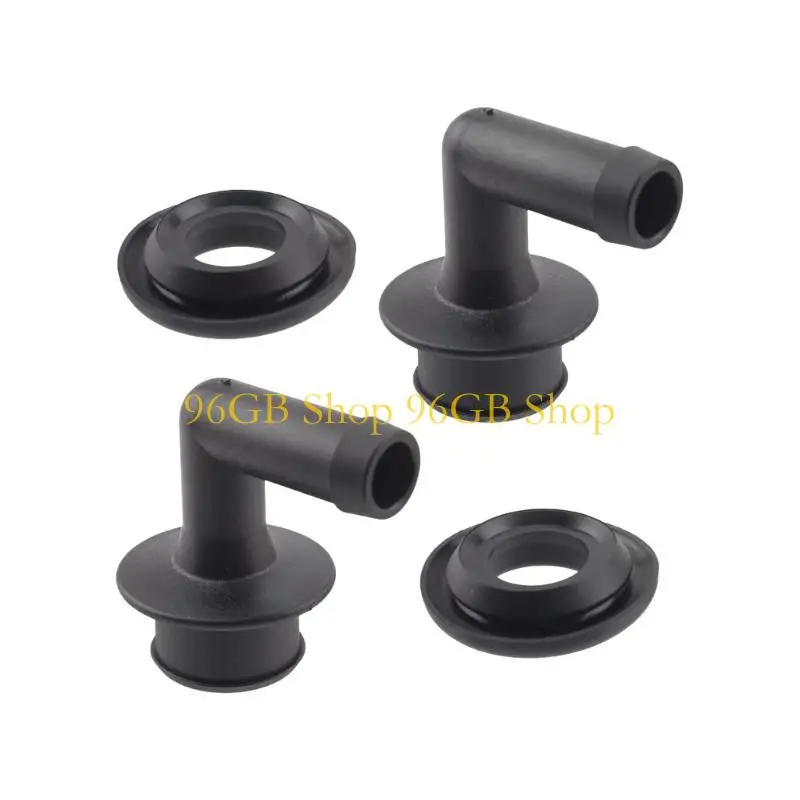 

96GB Vent Valves Elbow And Cover Set Heavy Duty ABS Engine Ventilation Elbow Cover Assembly Replaces 53013360AA for Car