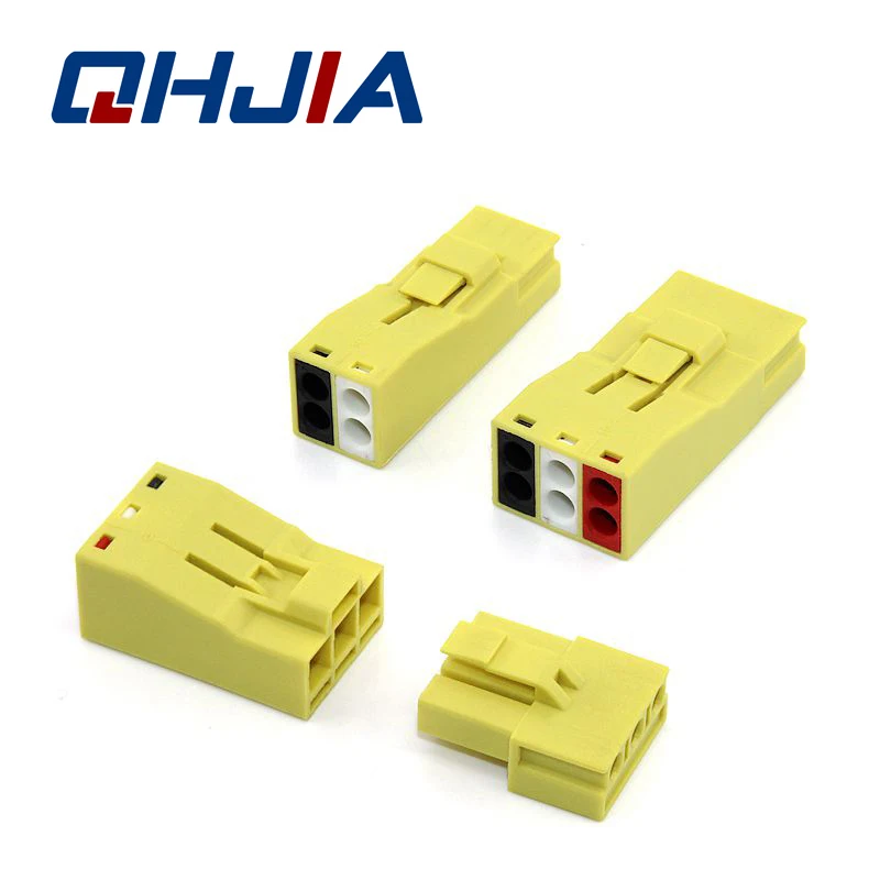 Wire Connector Universal Compact 2 in 4 out Wiring Cable Connector Docking Plug-in Quick Conductor 3 in 6 out Terminal Block