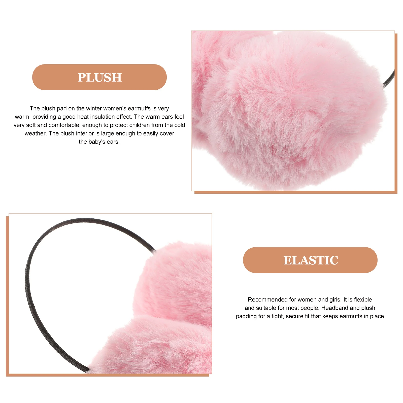 

Ear Muffs Women Earmuff Wrap Winter Outdoor Faux Warmer Ladies for