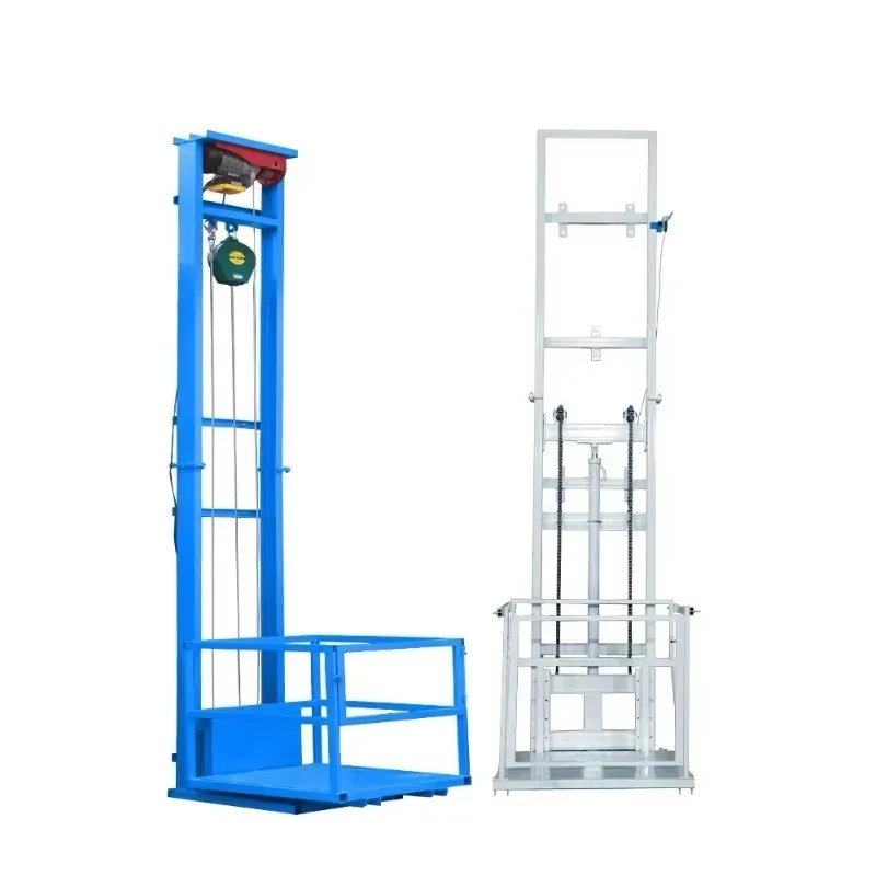 Rise 2M-7M Electric Goods Lift 500KG Capacity Home Warehouse Factory Freight Elevator Platform Automatic Control System