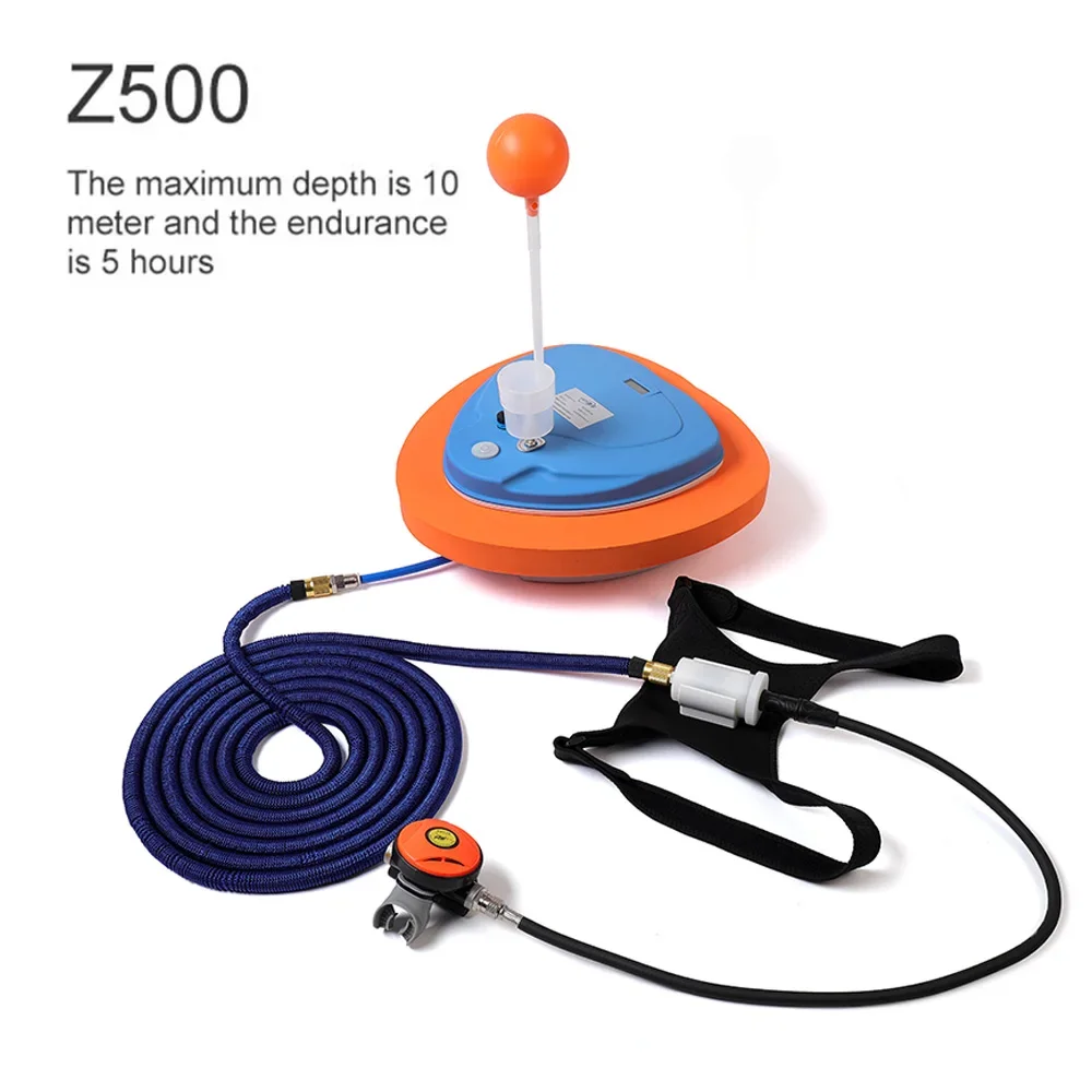 TUXING Duiken Snorkeluitrusting Duiken Mobiele ventilator Tankless Waterdicht Opladen Snorkel Duiktijd 3,5-5H Diepte 10m