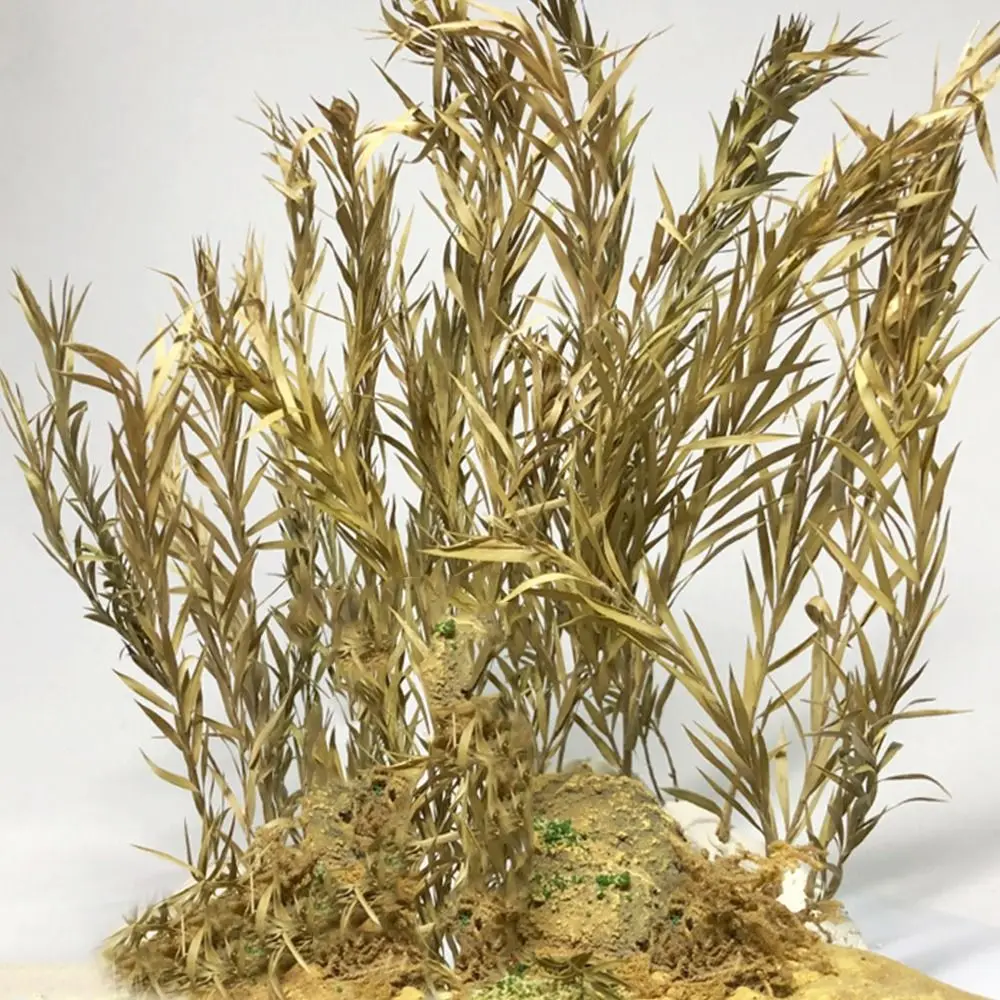 Gift Multicolor Miniature Reed Mold DIY Accessories Long Leaf Grass Cluster Fairy Garden Scene Model Sand Table Vegetation
