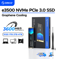 ORICO M.2 NVMe SSD 1TB PCIe3.0 3500MB/s 2280 PCIe Gen3x4 NVMe Internal Solid State Drive for Laptop/Desktop 3D NAND 5 Yeas