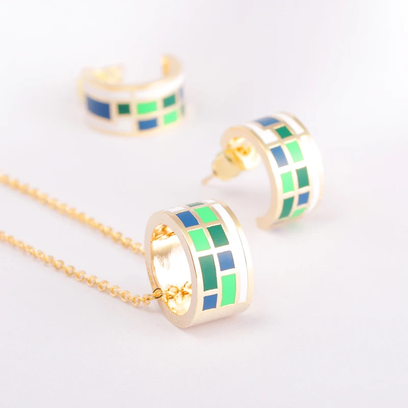 R&X Fashion Jewelry Dubai Ensemble Bijoux Women Anniversary Romantic Necklace/earrings Classic Jewelry Sets Trendy Dieraden Sets