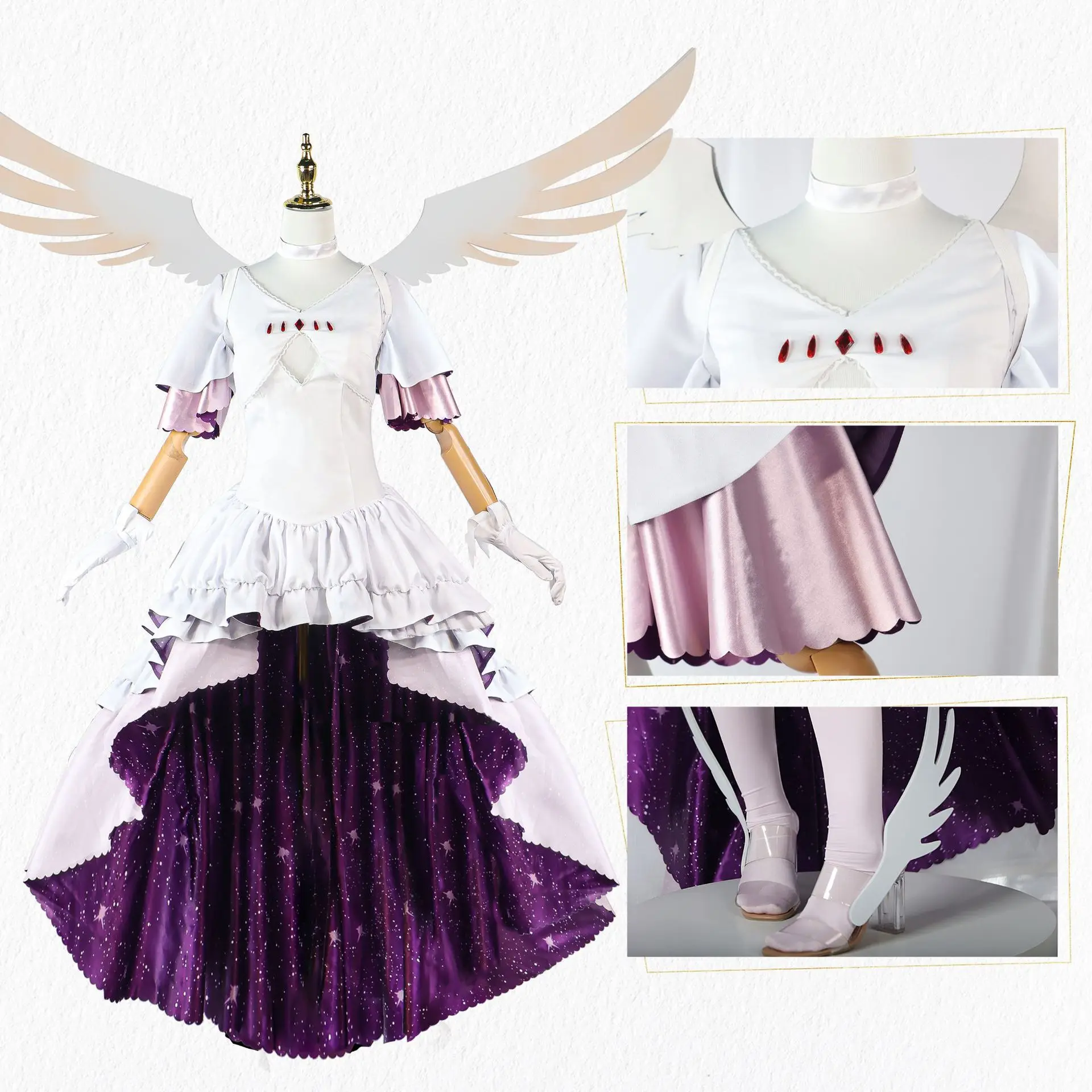 Anime Puella Magi Madoka Magica Kaname Madoka Cosplay Costume Wig Shoes Wing Full Set Outfit Adult Ultimate Circle God for Girl